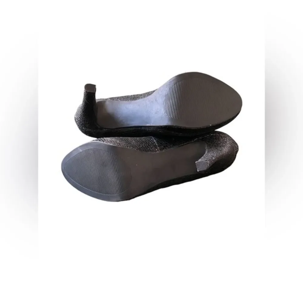 Alfani Black Glitter Maddy‎ Platform Pumps, Size 10